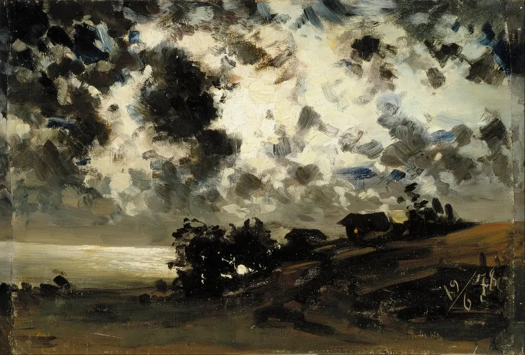Moonlight, study, by Fanny Churberg