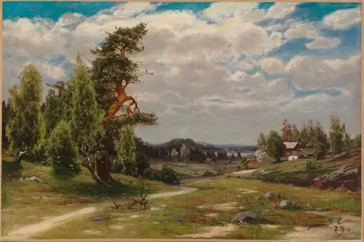 Suomalainen kesämaisema, by Fanny Churberg