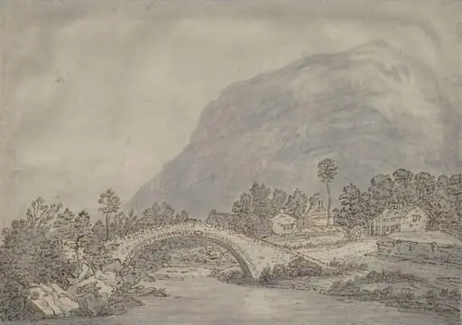 Rydal Bridge, Westmorland, by Farington