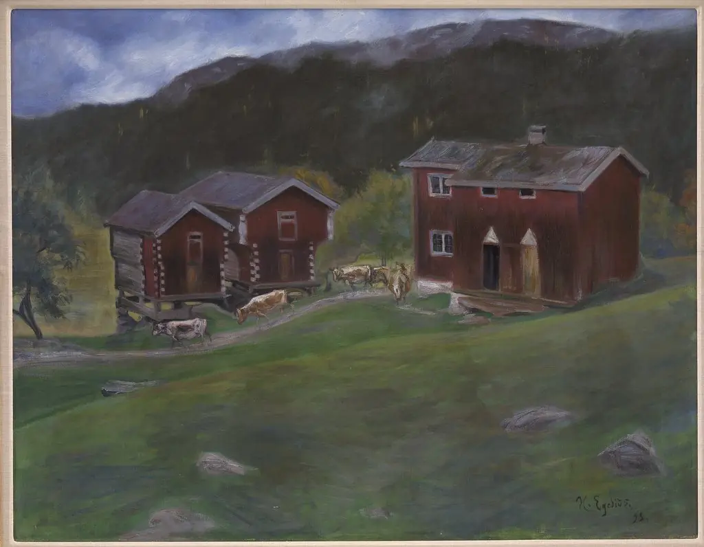 Farmyard at Åse in Telemarken, Norway