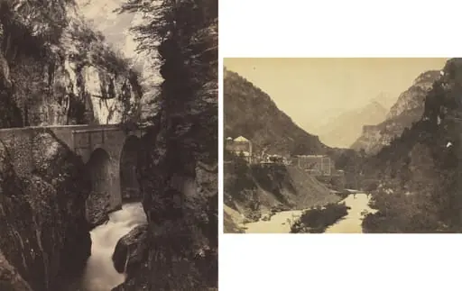 Road to Eaux-Chaudes, Pyrenees (recto); Eaux-Chaudes, Pyrenees (verso), by Farnham Maxwell Lyte
