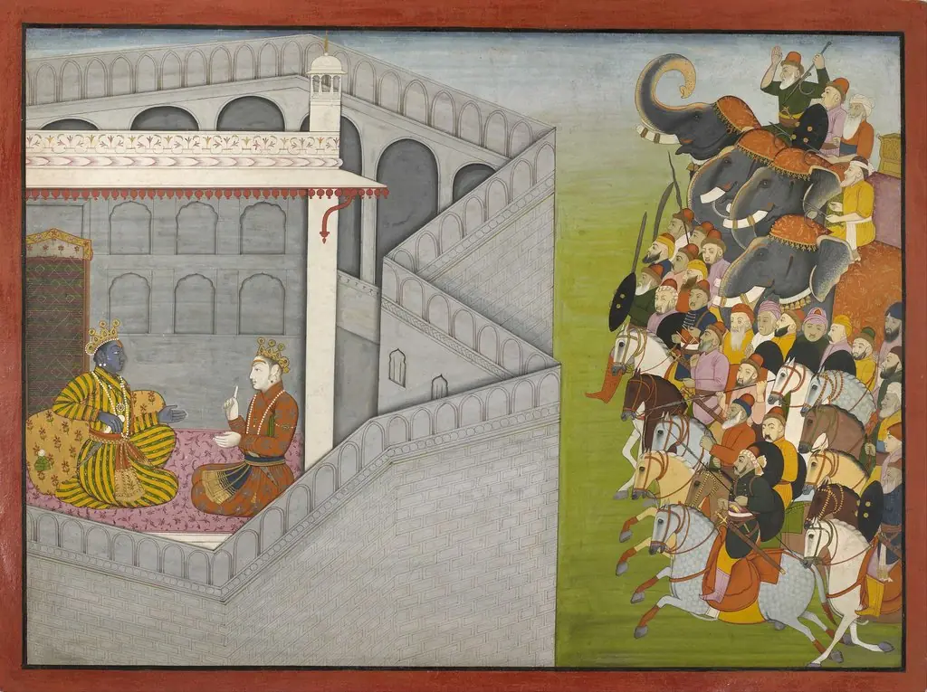 The Siege of Mathura by Jarasandha, by Fattu