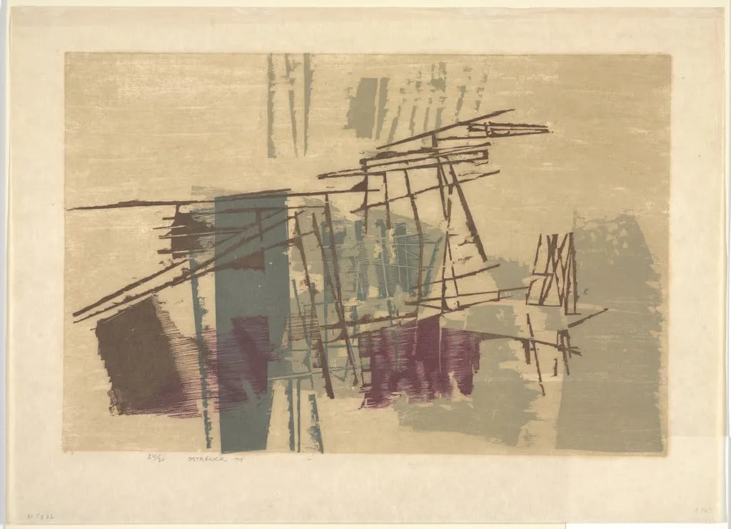 Untitled, by Fayga Ostrower, ink, 1958