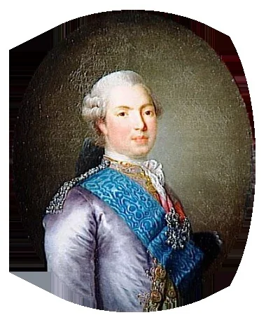 Portrait of the comte de Provence (1755-1824), detail