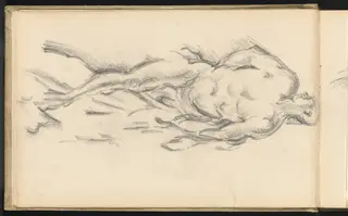 Study of Puget's "Milo of Crotona", by Paul Cézanne, graphite, 1896