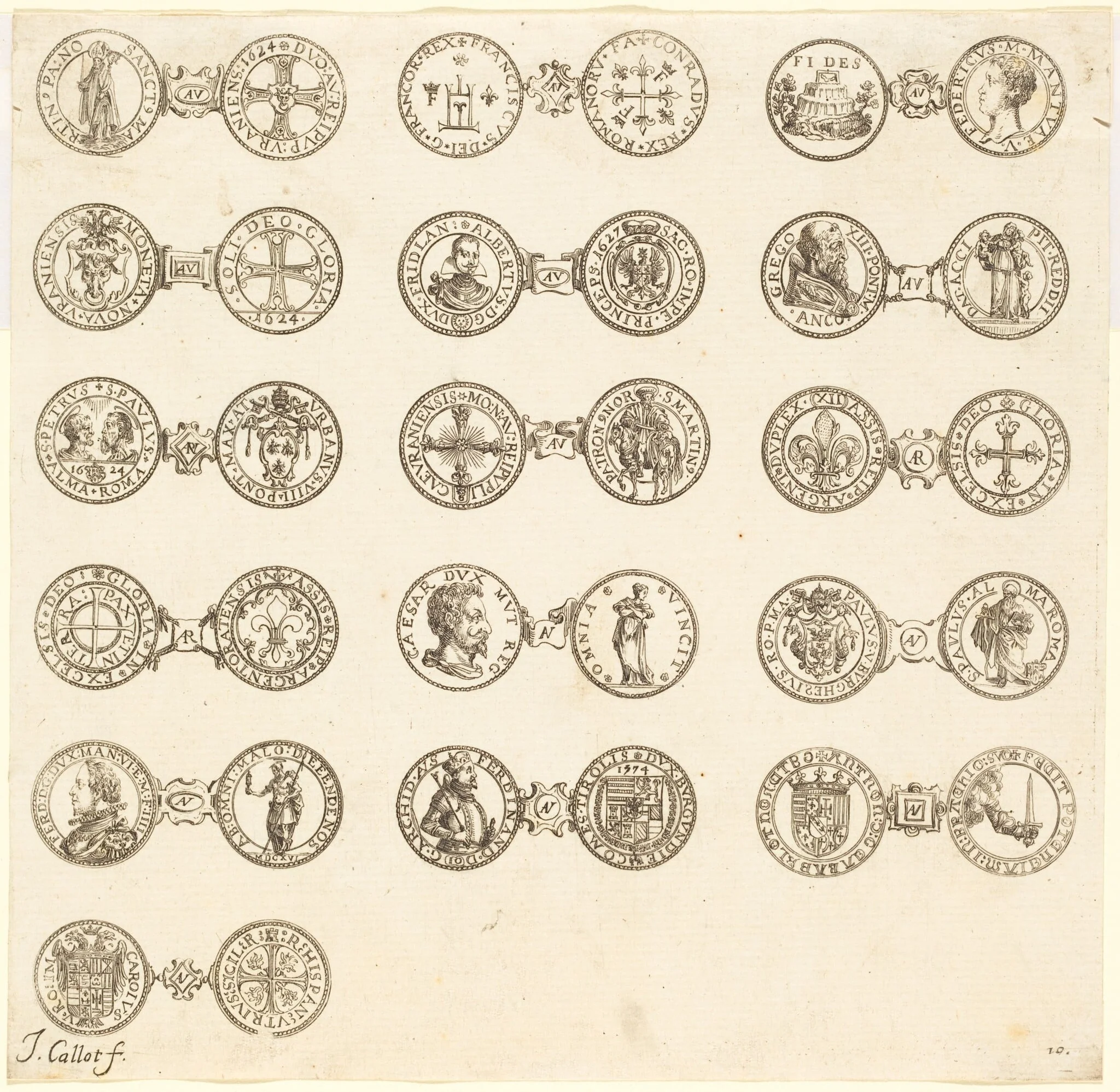 Coins [plate 10], detail