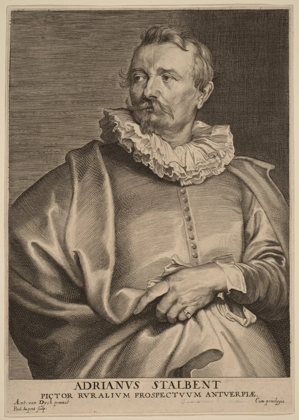 Adriaen van Stalbemt, by Paulus Pontius, ink, 1634