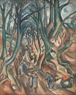 The Sunken Road in Winter, by Othon Friesz, oil, 1913