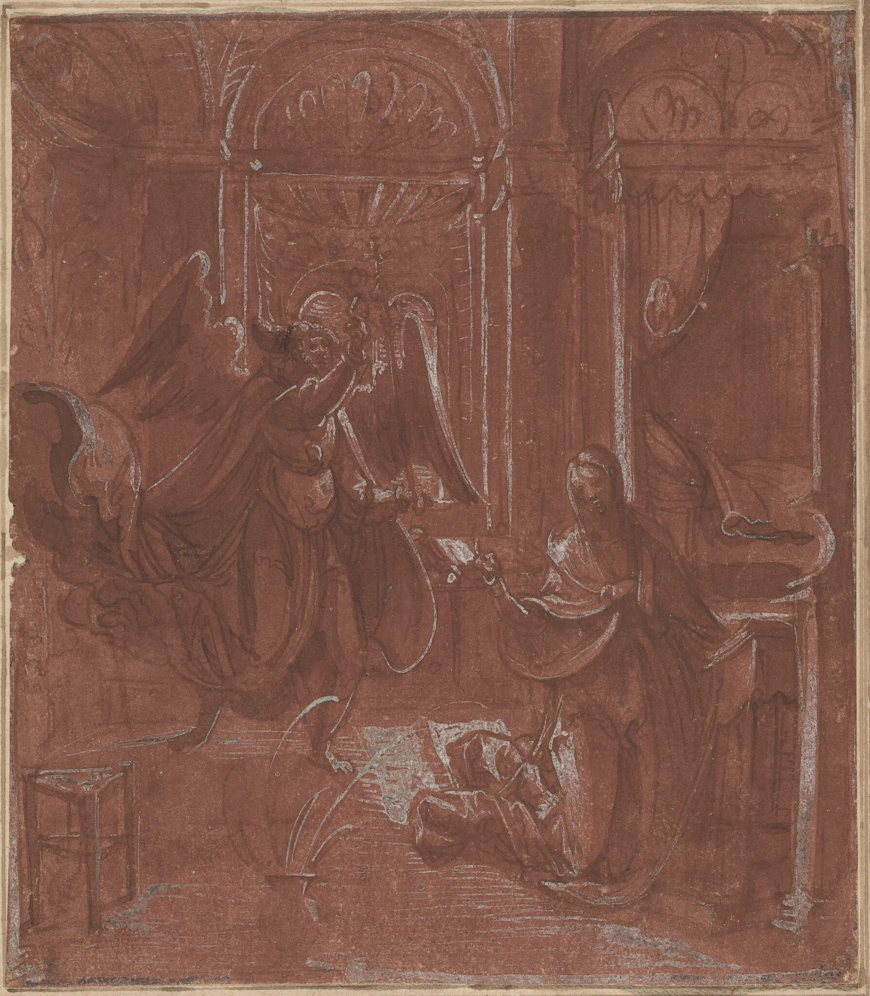 The Annunciation, detail