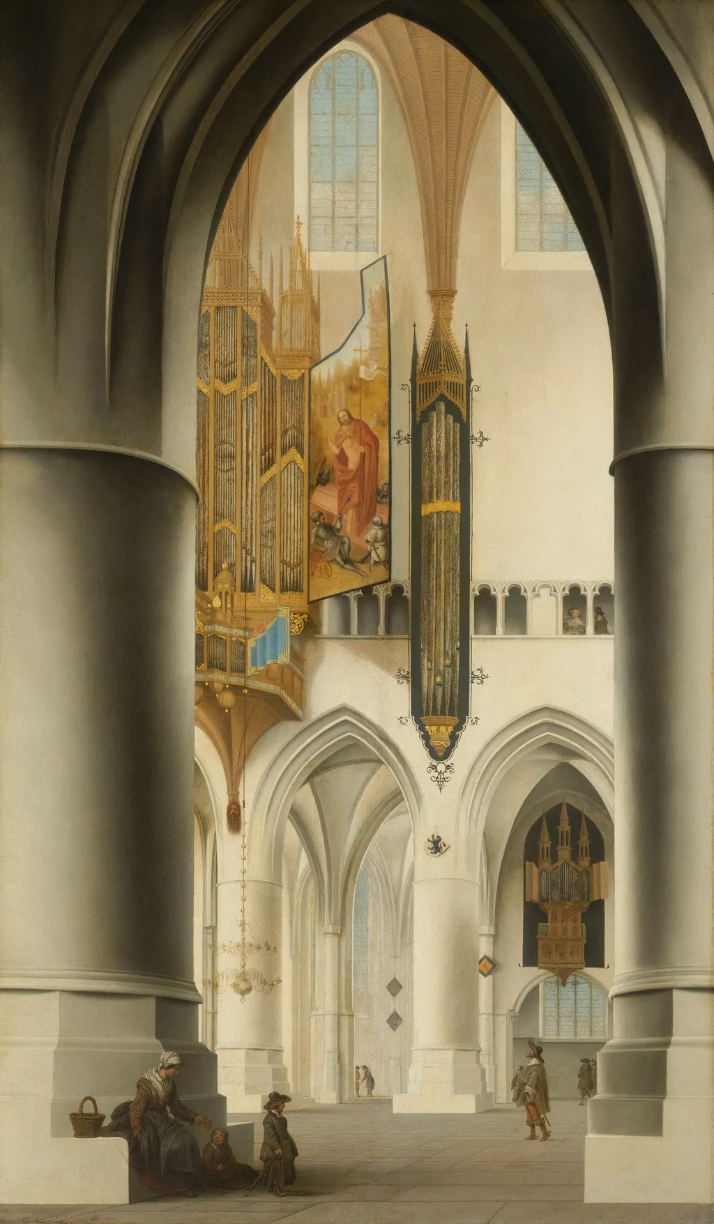 Interior of the Church of St Bavo in Haarlem, by Pieter Jansz Saenredam, oil, 1636