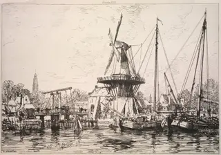 At Harlem (Holland), by Maxime Lalanne, 1877