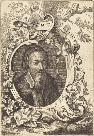 Albrecht Altdorfer, by Jeremias Falck, ink, 1648