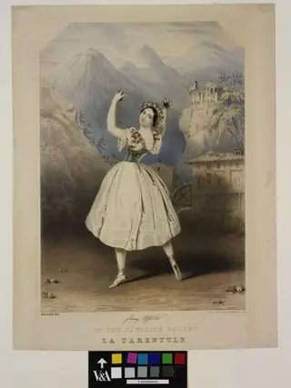 Fanny Elssler in La Tarentule, by Jules Bouvier, 1840