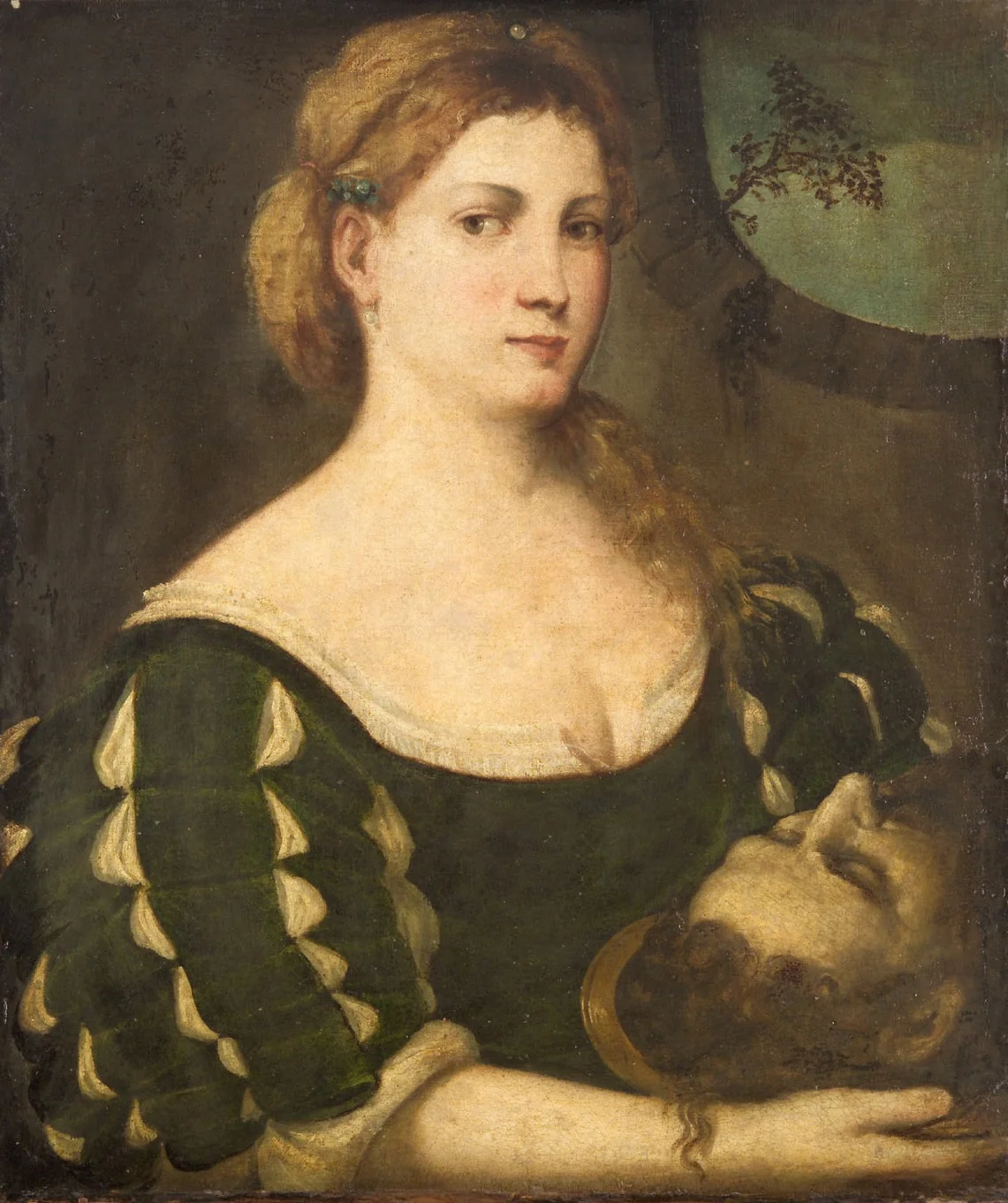 Salome with the head of John the Baptist, detail