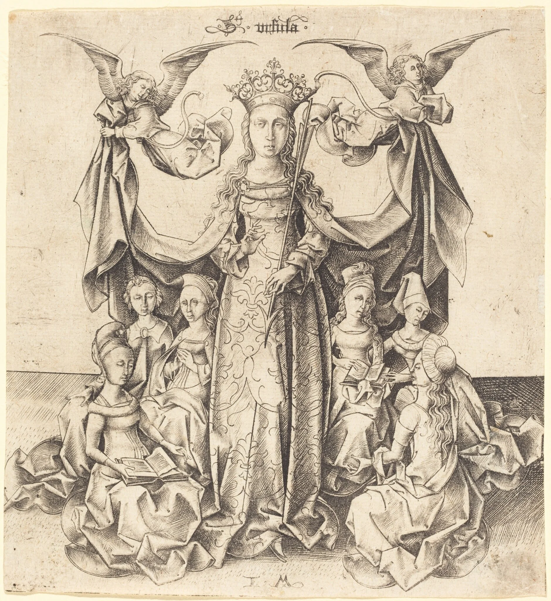 Saint Ursula and Her Maidens, detail
