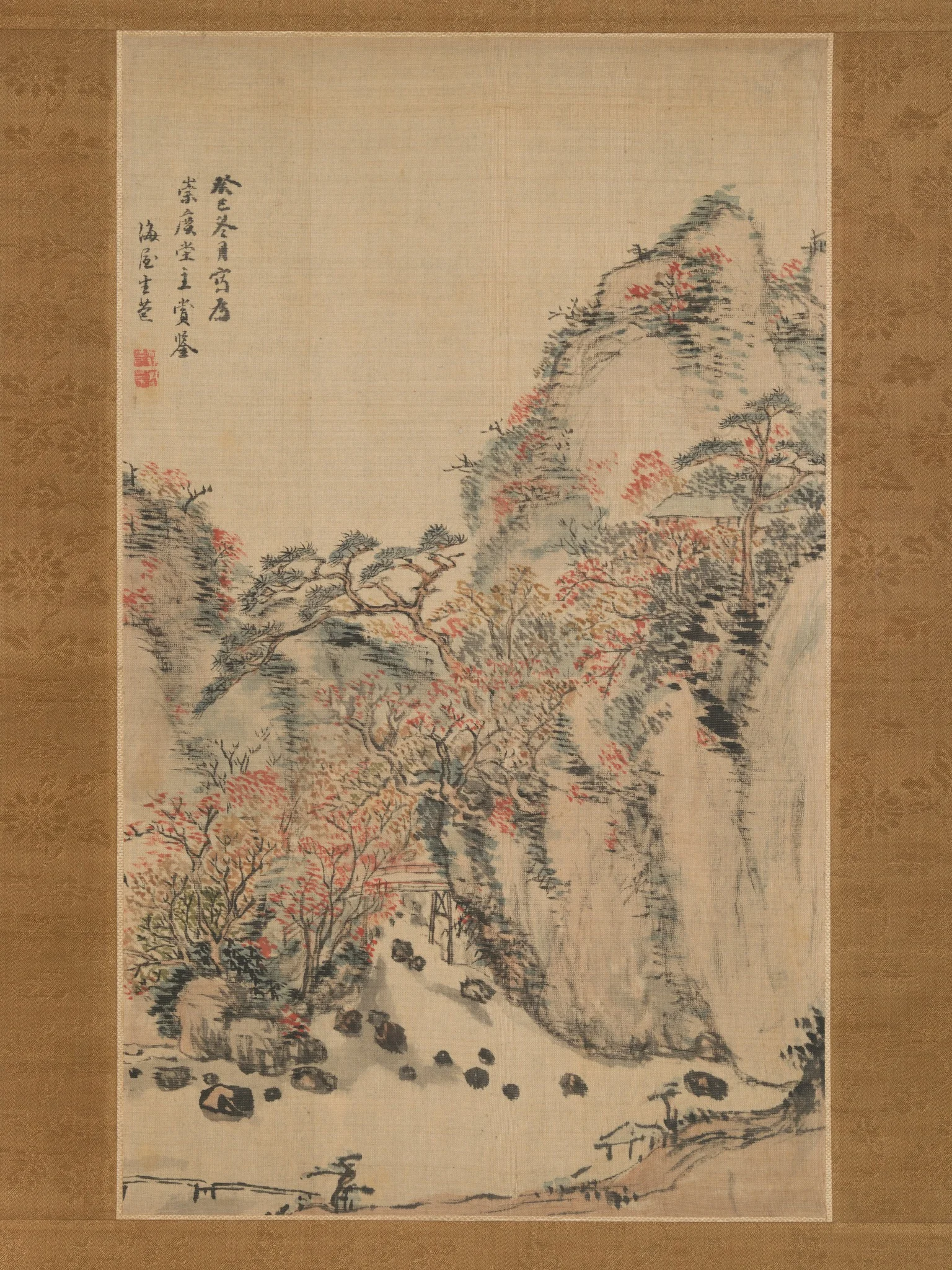 Autumn Landscape at Eigenji, detail