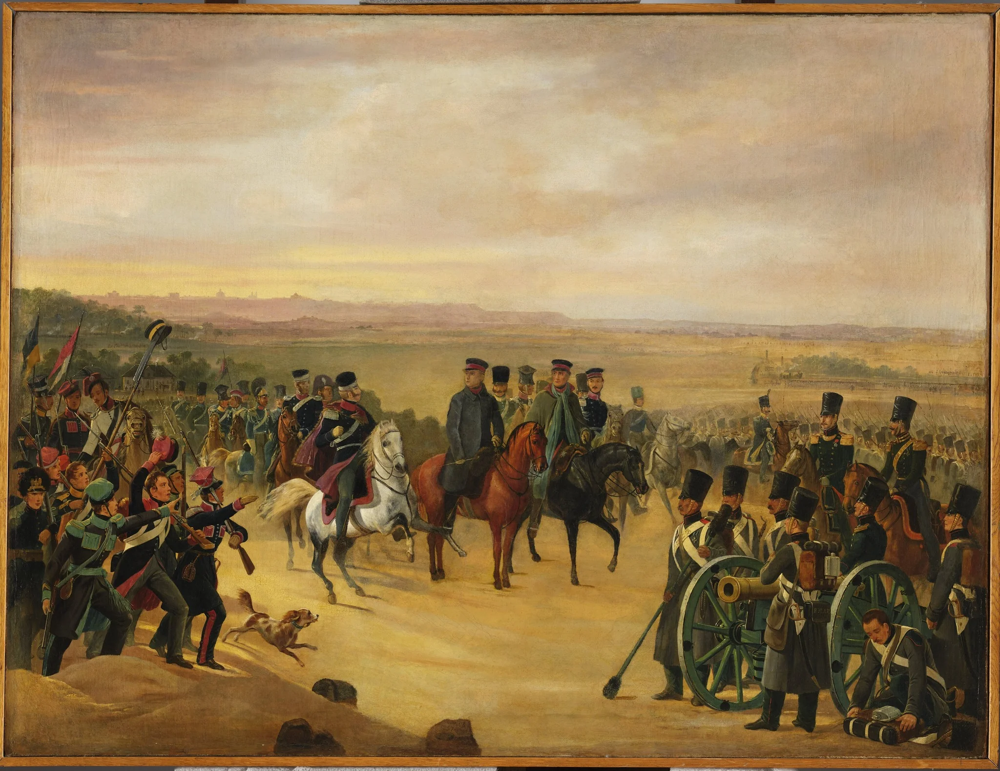 General Józef Chłopicki and Skrzynecki among soldiers, detail