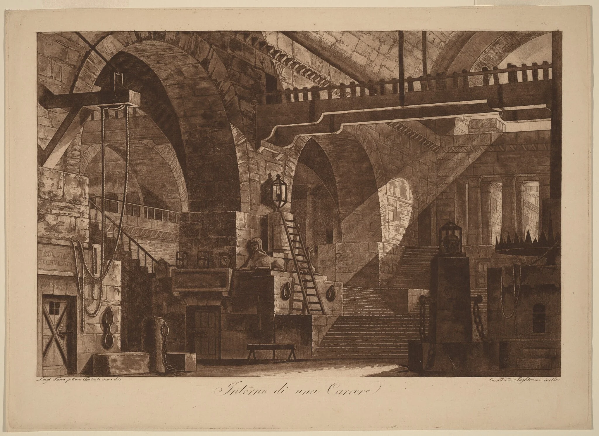 Interno di un Carcere (Interior of a Prison), detail