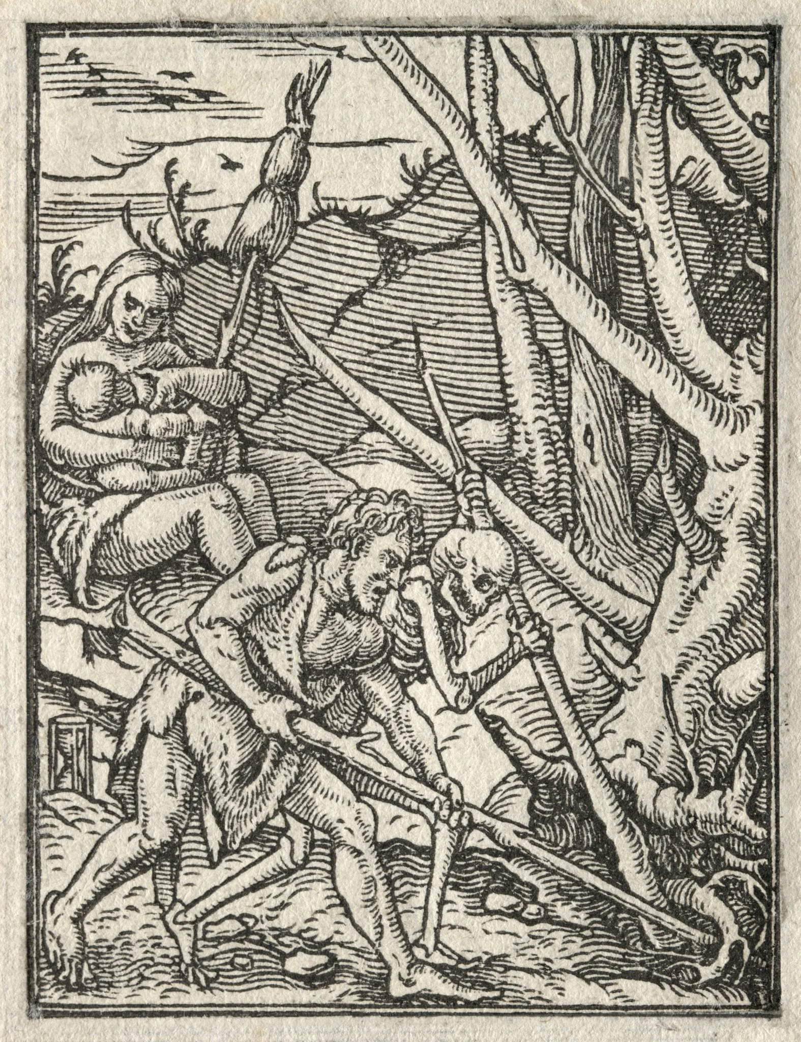 The Dance of Death: Expulsion from Paradise; Adam Cultivating the Ground, detail