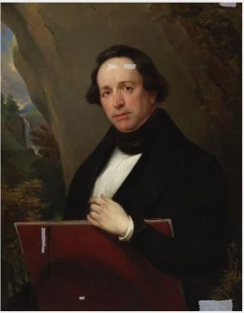 Portrait of Thomas James Mulvany (1821-1892), detail