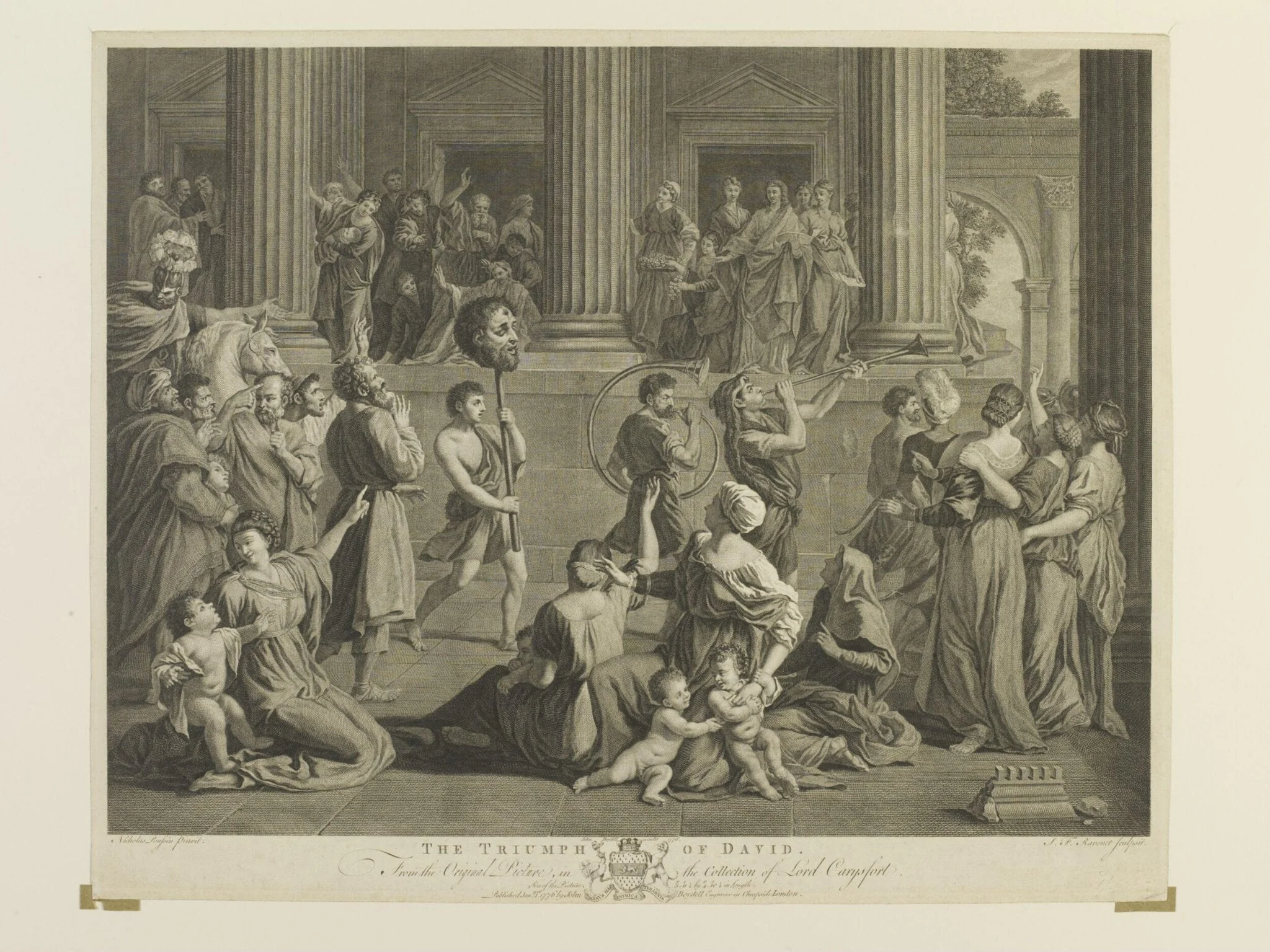 Triumph of David, detail