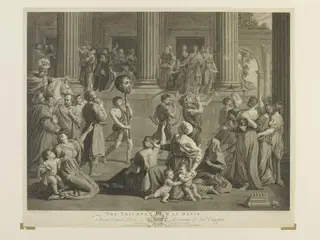 Triumph of David, by Simon Francis Ravenet, 1750