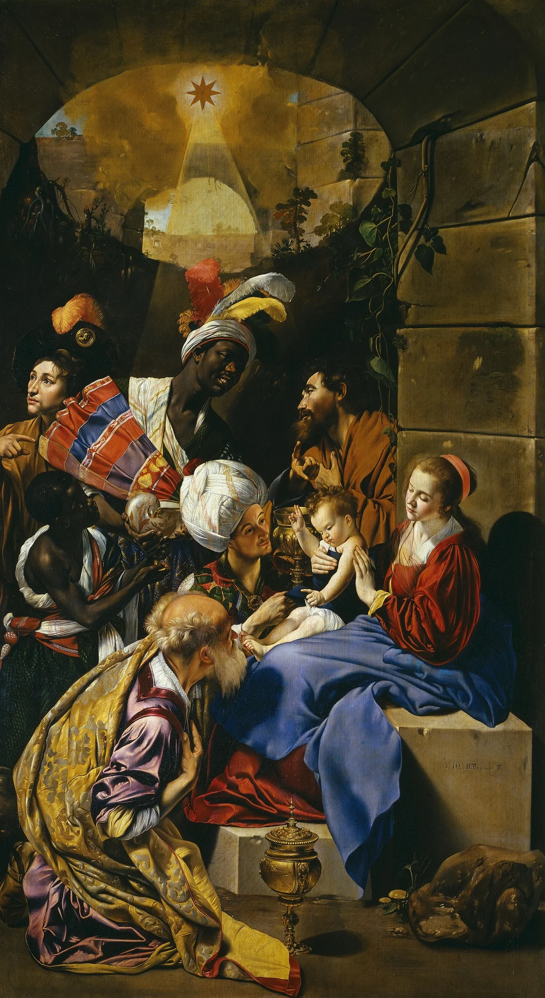 The Adoration of the Magi, detail
