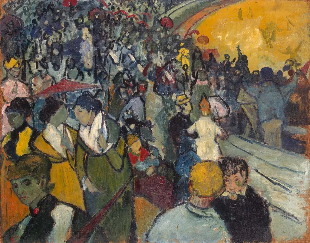Arena in Arles, by Vincent van Gogh, oil