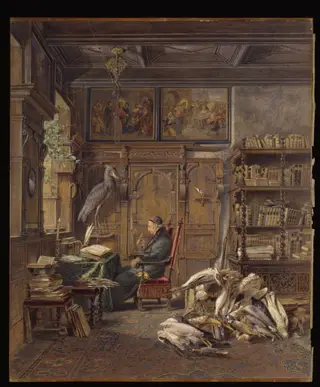 Christian Ludwig Brehm, ornithologist, by Carl Friedrich Heinrich Werner, watercolor, 1850