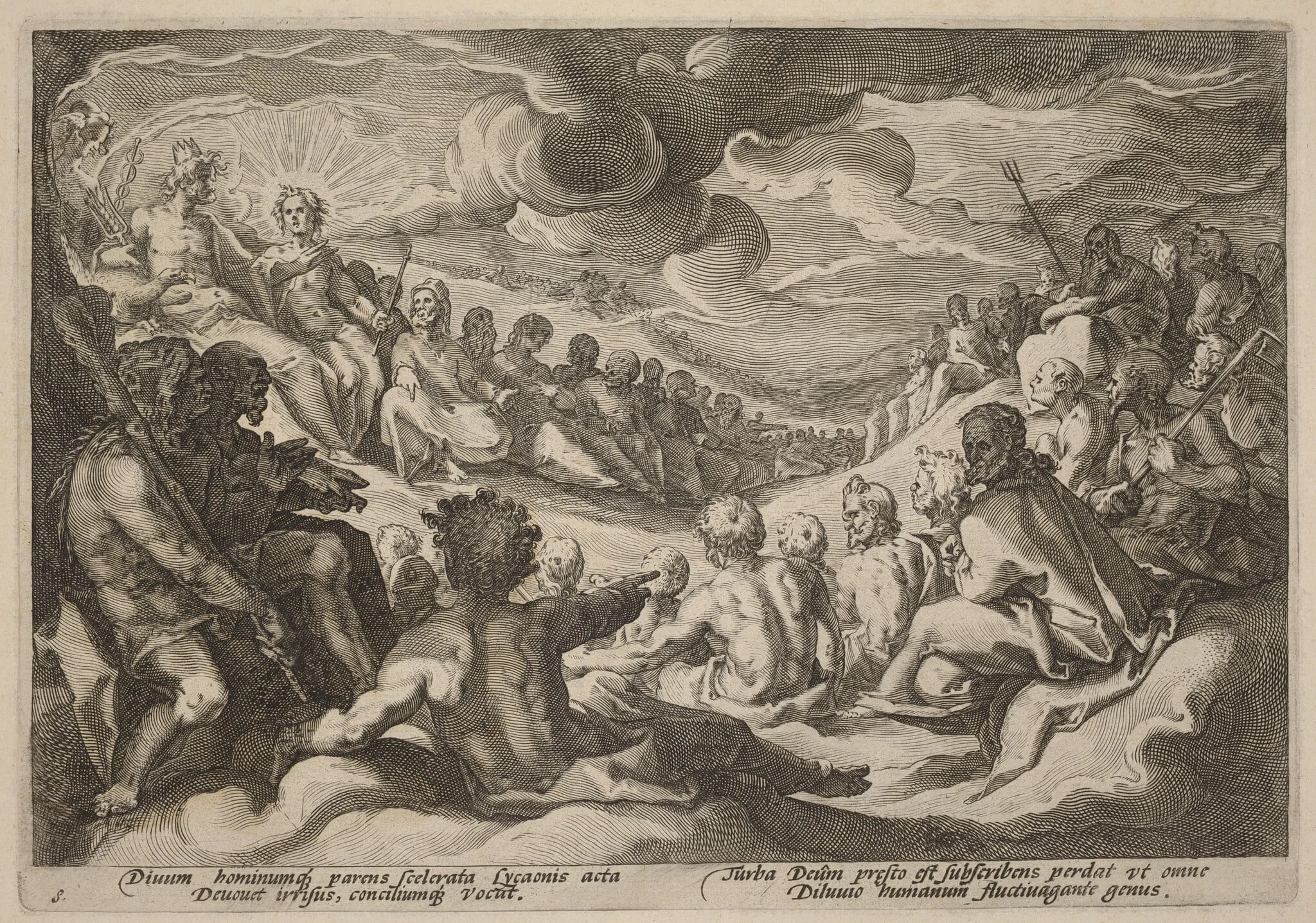 Jupiter Taking Counsel from the Gods about the Destruction of the Universe, detail