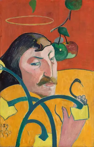 Self-Portrait, by Paul Gauguin, oil, 1889