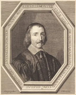 Francois de Villemontee, by Jean Morin, ink, 1625