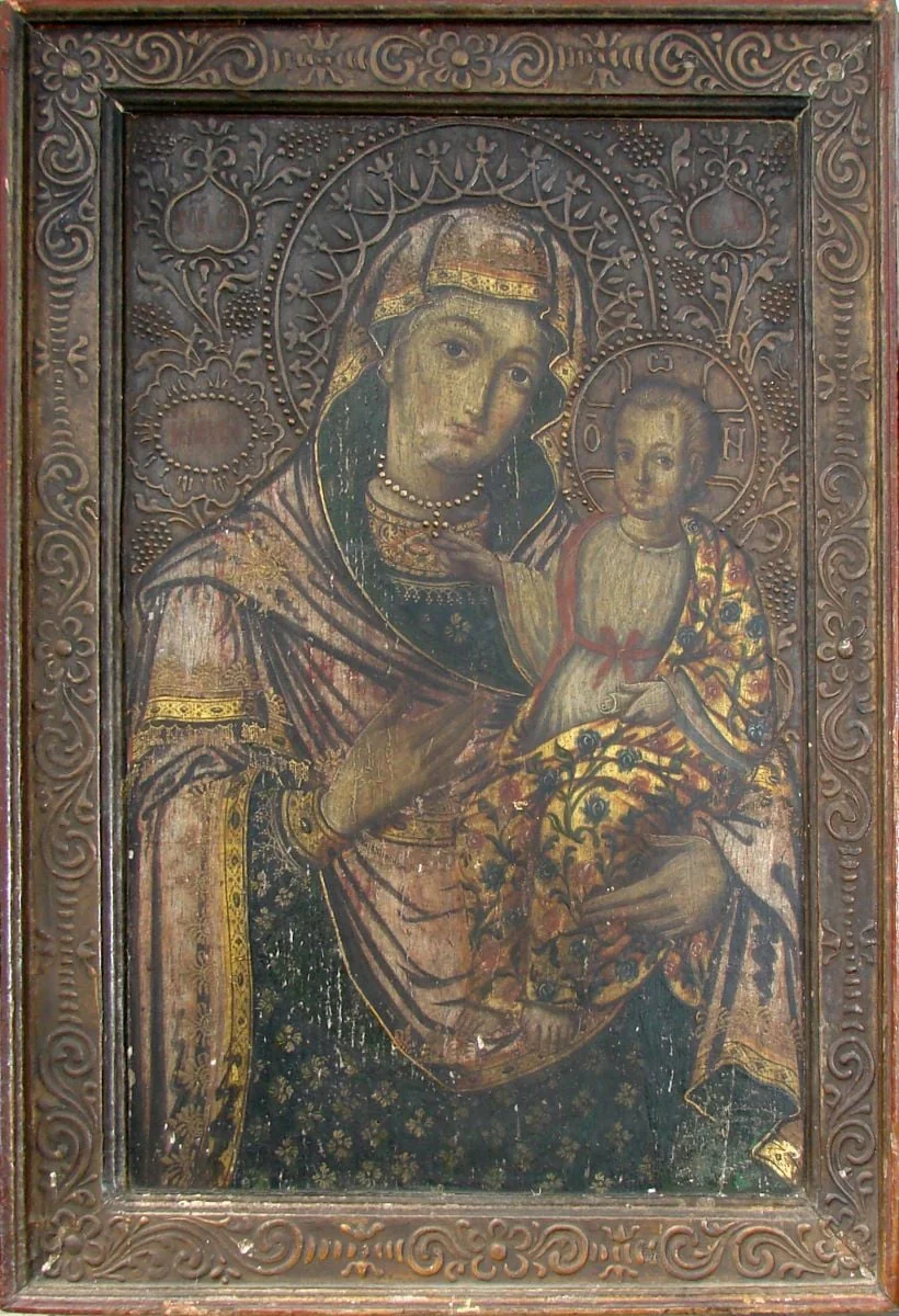 Maica Domnului cu Pruncul, detail