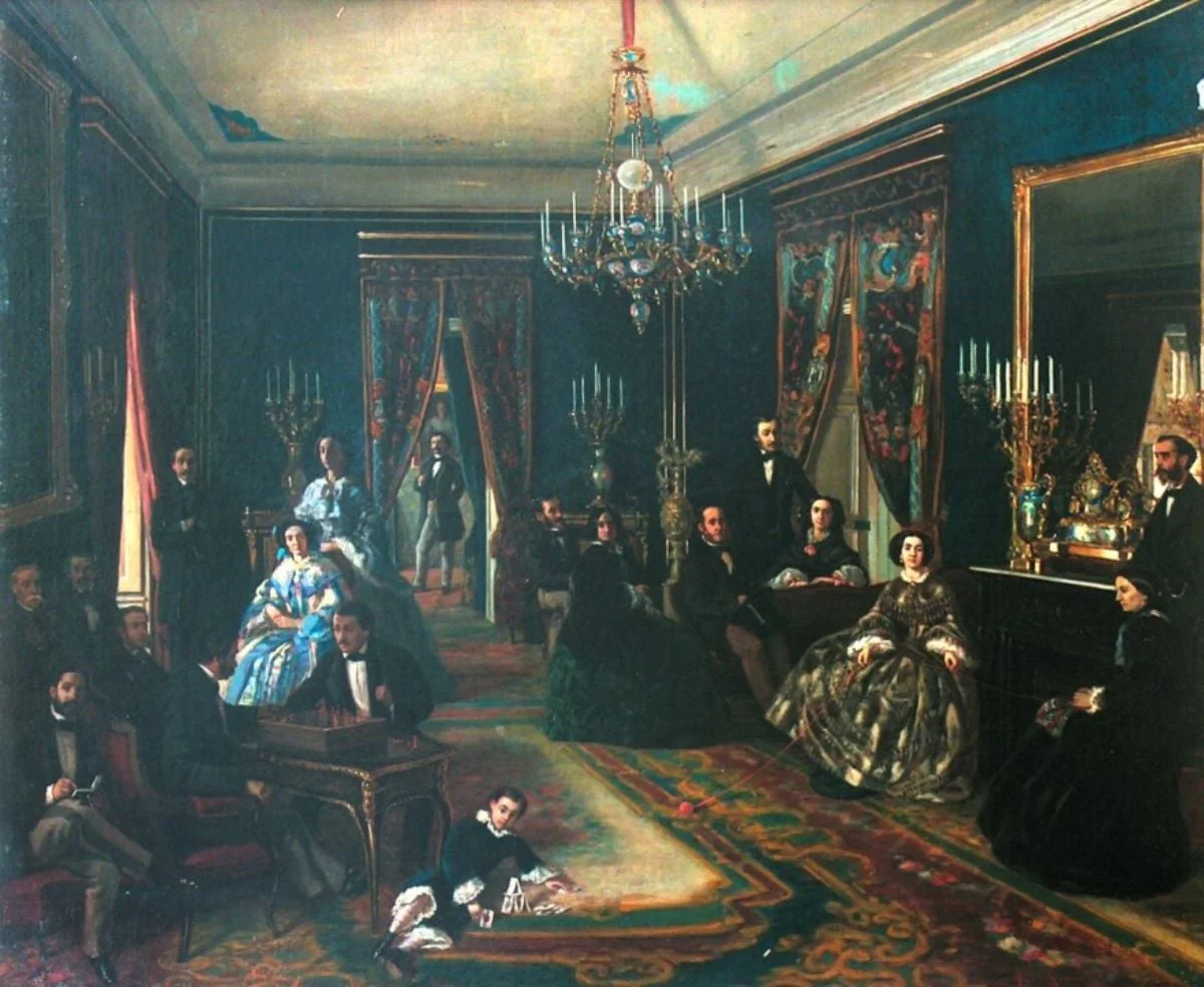 Scenă de interior, detail