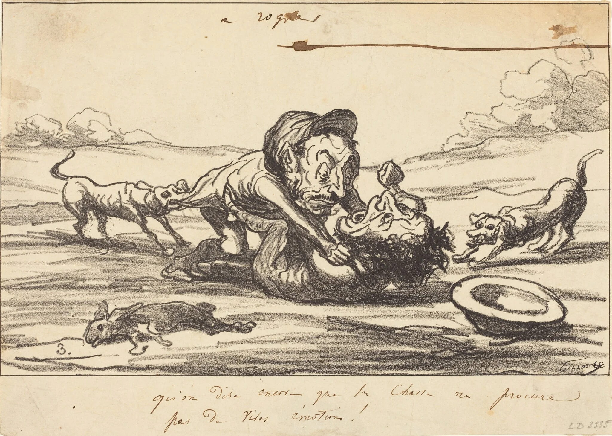 Qu'on dise encore que la chasse..., detail