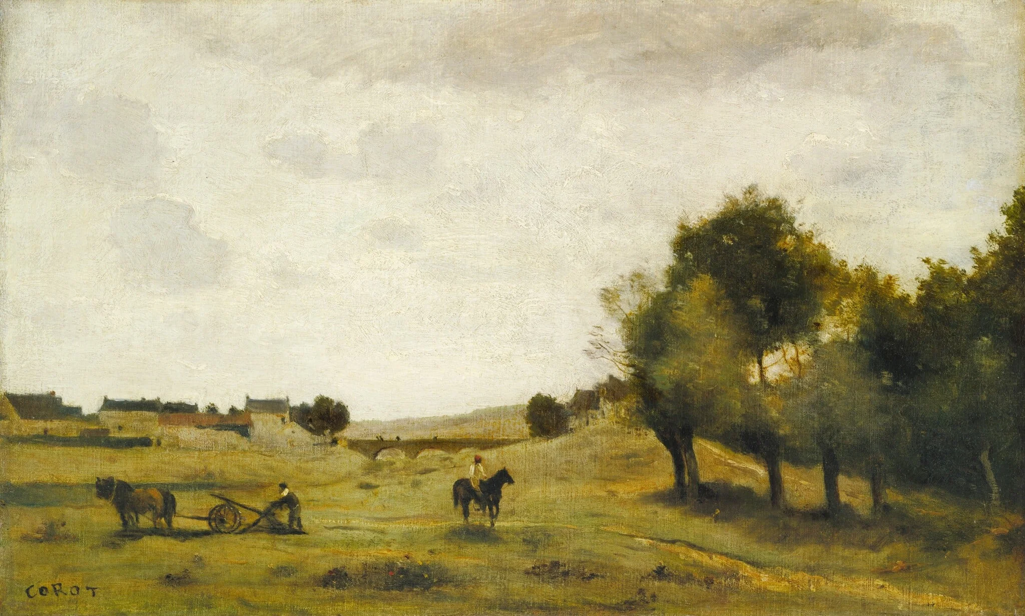 View near Epernon, detail