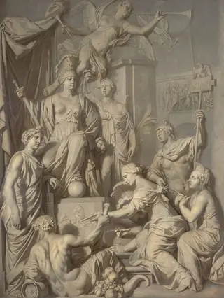 Rome Wearing the Crown, by Gerard de Lairesse, oil, 1695