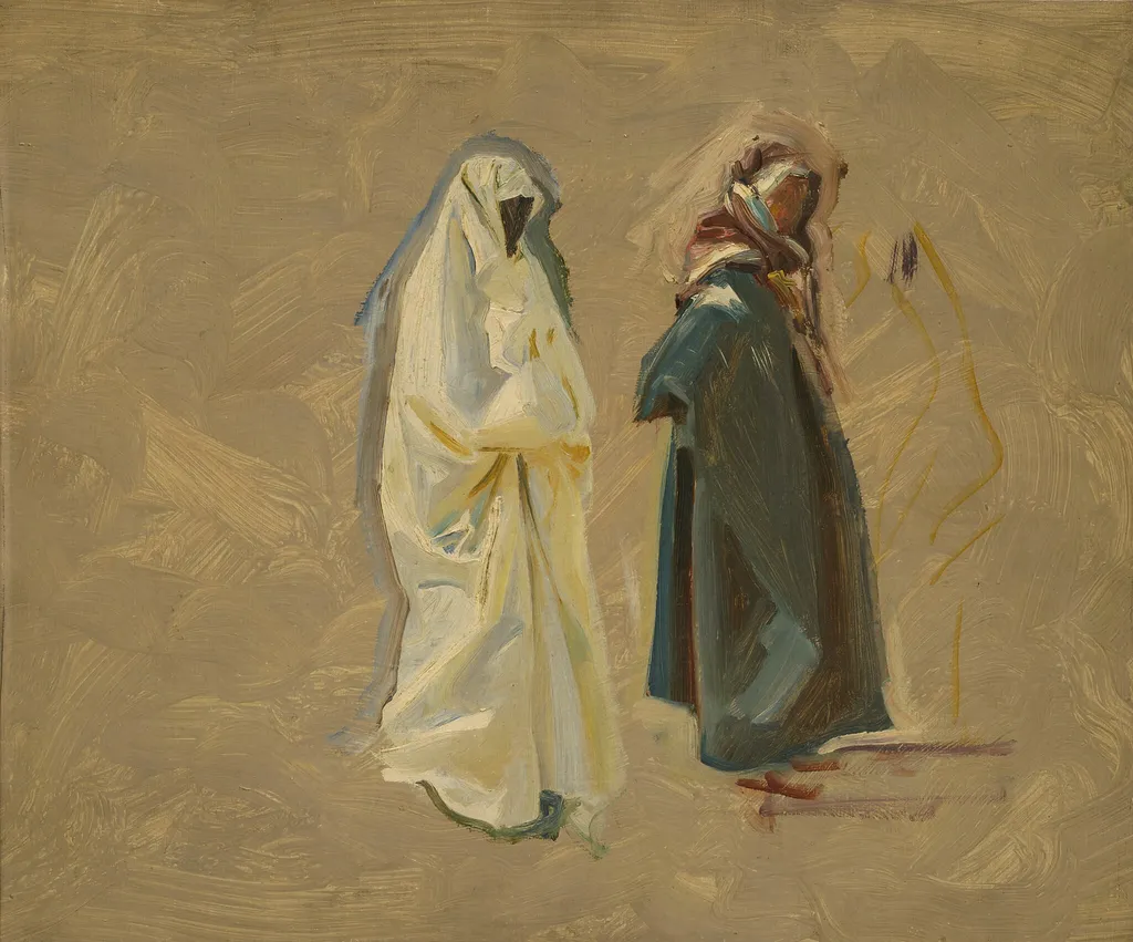Study of Two Bedouins, by John Singer Sargent, oil, 1906