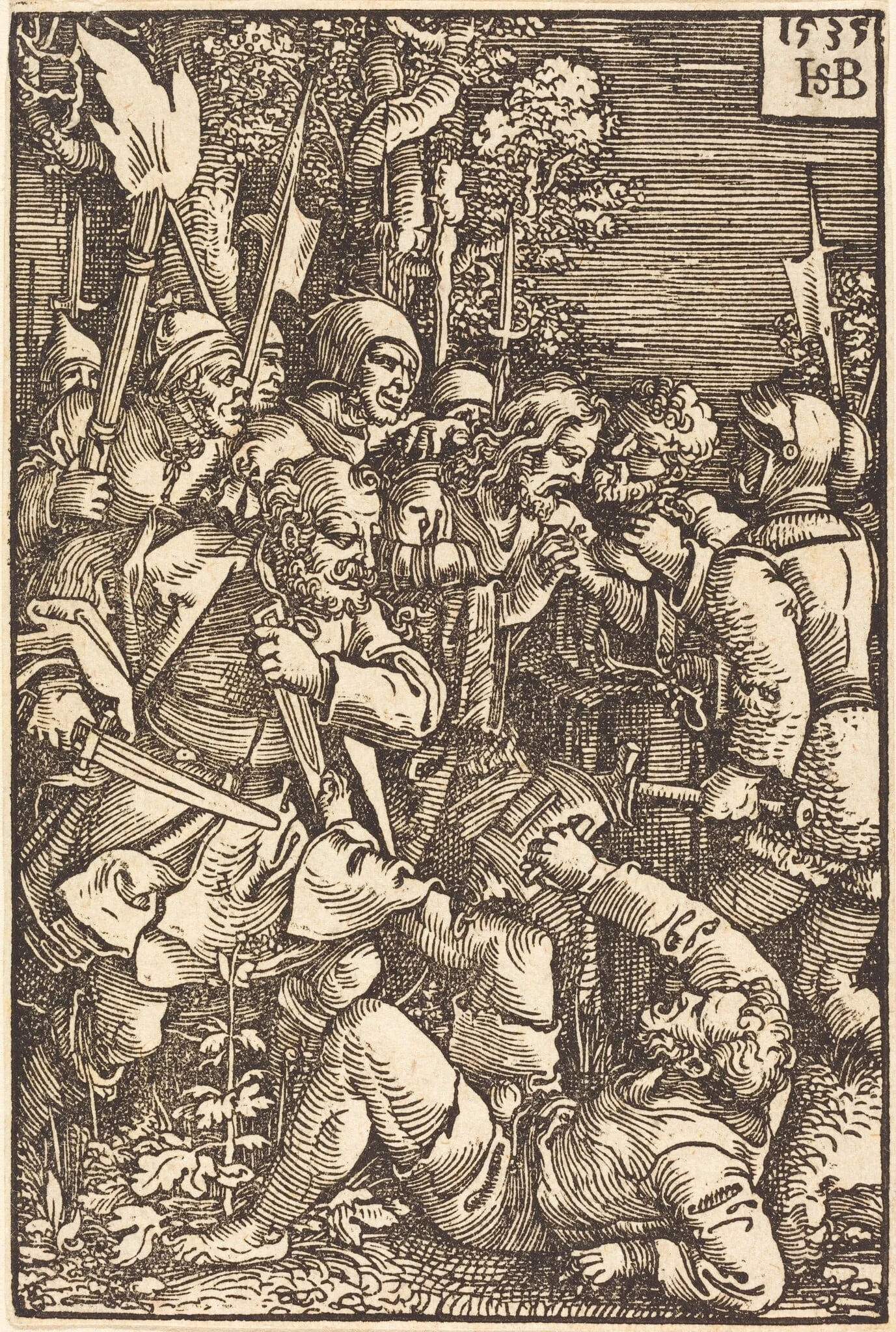 The Betrayal of Christ, detail