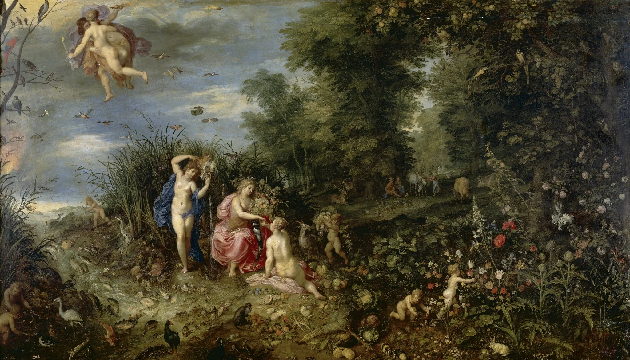 Abundance and the Four Elements, detail