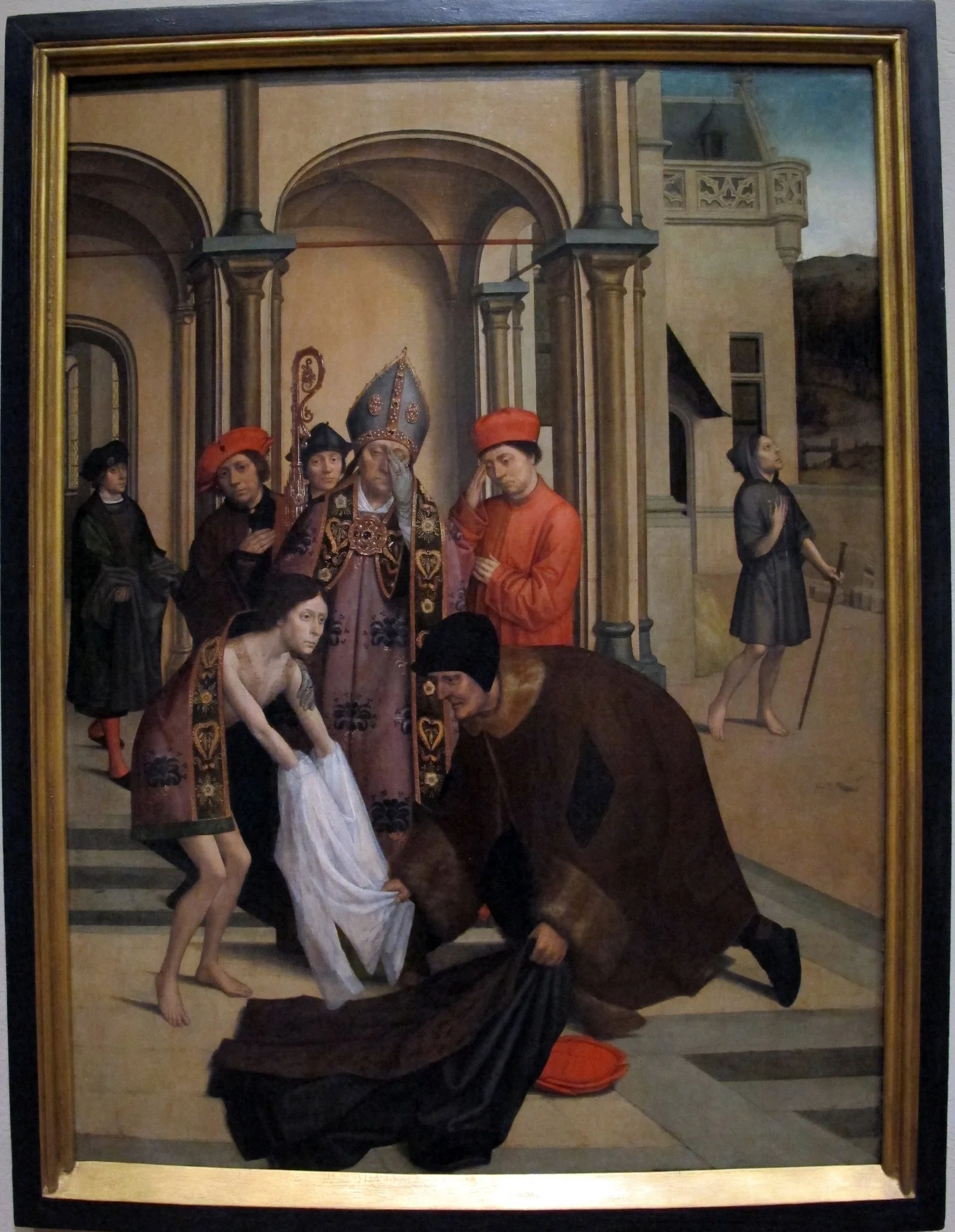 Saint Francis Renouncing the World for the Cloister, detail