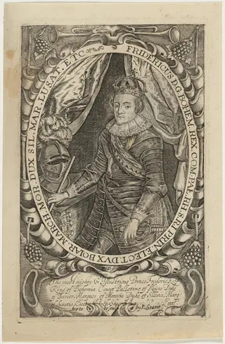 Fredericus D.G. Bohem. Rex (Frederick V, Kingof Bohemia), by Francis Delaram, ink, 1608