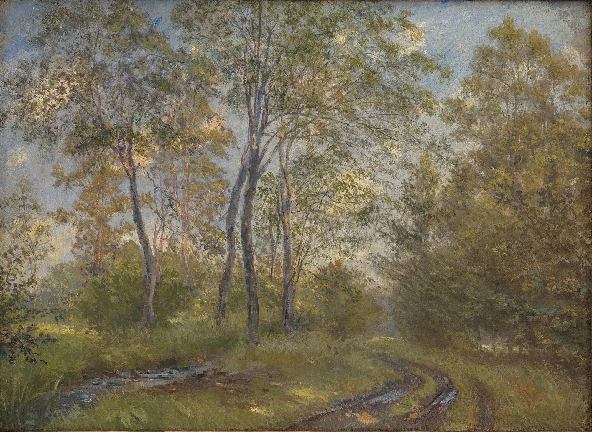 A River near Meilgård Manor, Jutland, detail