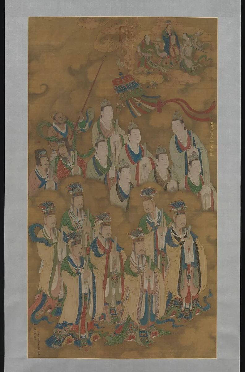 明景泰 佚名 北斗中斗本命星君圖 軸|Star deities of the northern and central dippers, detail