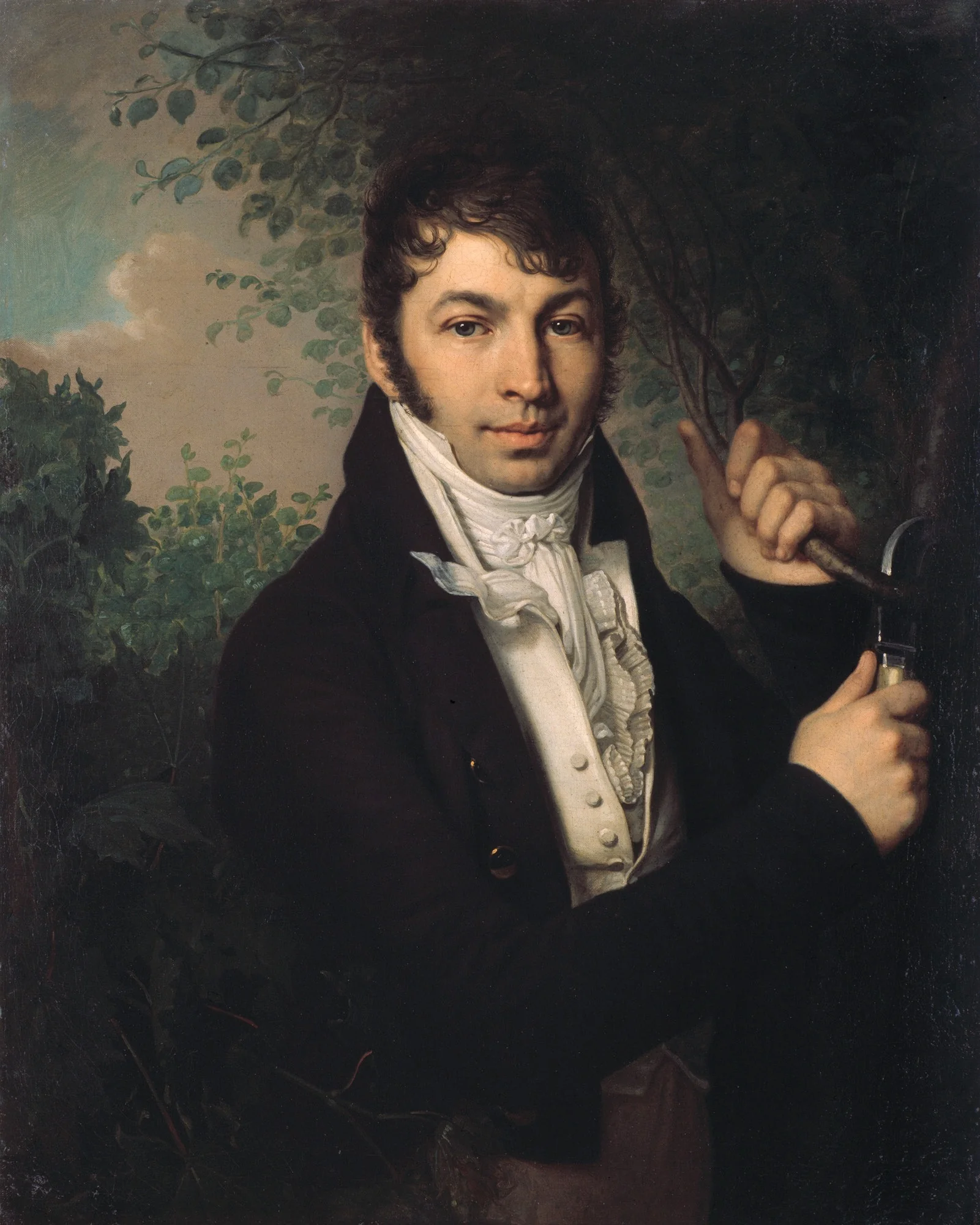 Porträt des Alexander Petrovich Dubovitsky, detail