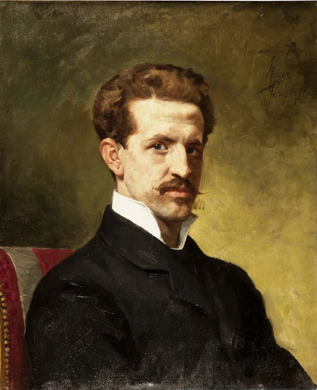Jacinto Octavio Picón, by Nicolás Megía, oil, 1890