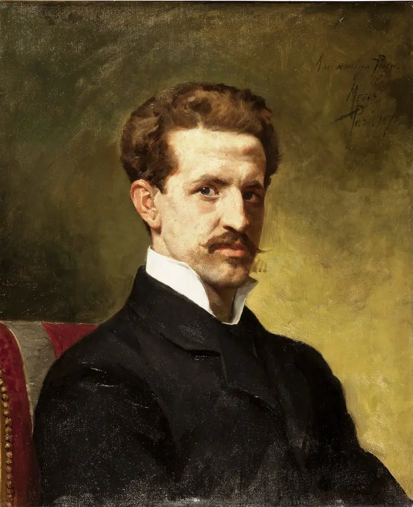Jacinto Octavio Picón, by Nicolás Megía, oil, 1890