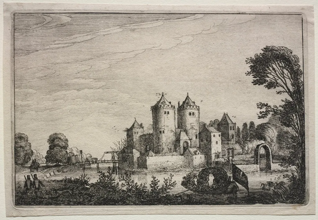 The Castle with Two Towers, by Jan Jansz van de Velde, 1616