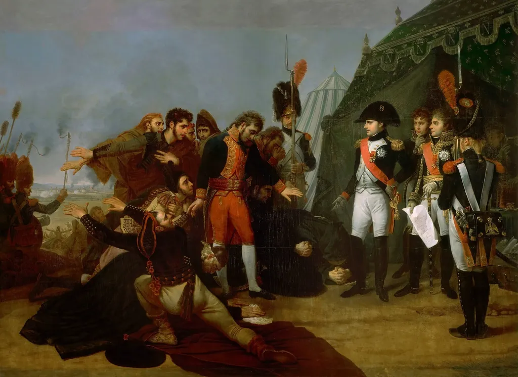 Napoleon accepts the surrender of Madrid, 4 December 1808, by Antoine-Jean Gros, oil, 1810