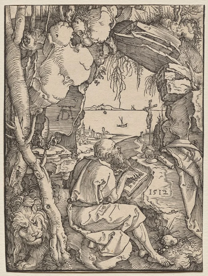 St. Jerome in a Cave, detail